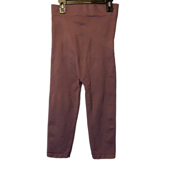 Blanqi‎ Maternity Everyday Belly Support Dark Purple Crop Leggings M Pregnancy - Picture 3 of 4